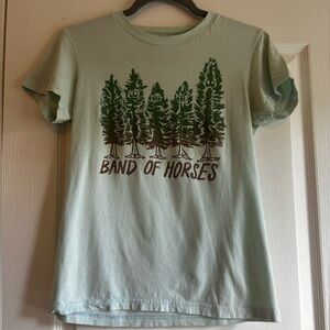 Brand of Horses Tour Tee Teal American Apparel Women’s size Medium